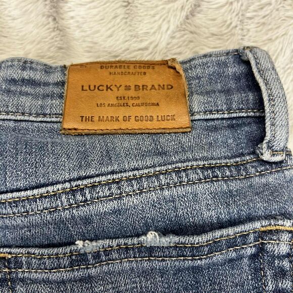 Lucky Brand Jeans Women 0/25 Bridgette Skinny Mid Rise Distressed Button Fly - Picture 8 of 11